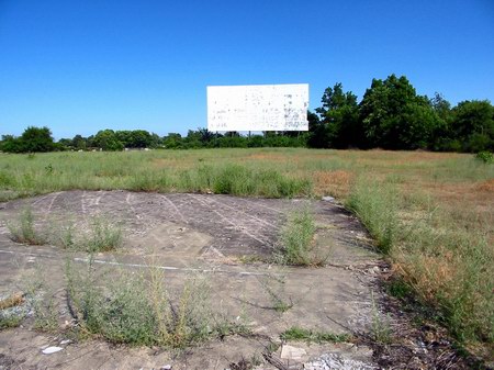 Douglas Auto Theatre - Screen And Foundation - Photo From Water Winter Wonderland (newer photo)